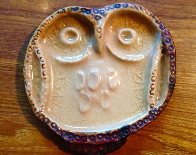 Vintage Ceramic Owl Wall Art Mid Century Modern Kitsch Etsy