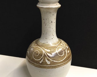 Stoneware Studio Pottery Carafe Decanter with Top