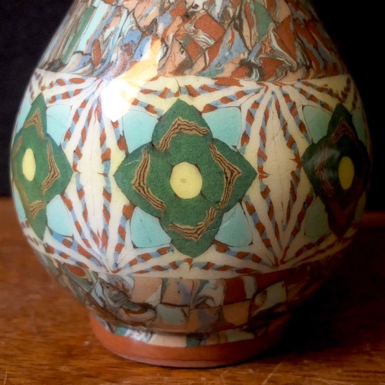 Vintage Jean Gerbino Vallauris Mosaic Pottery Vase