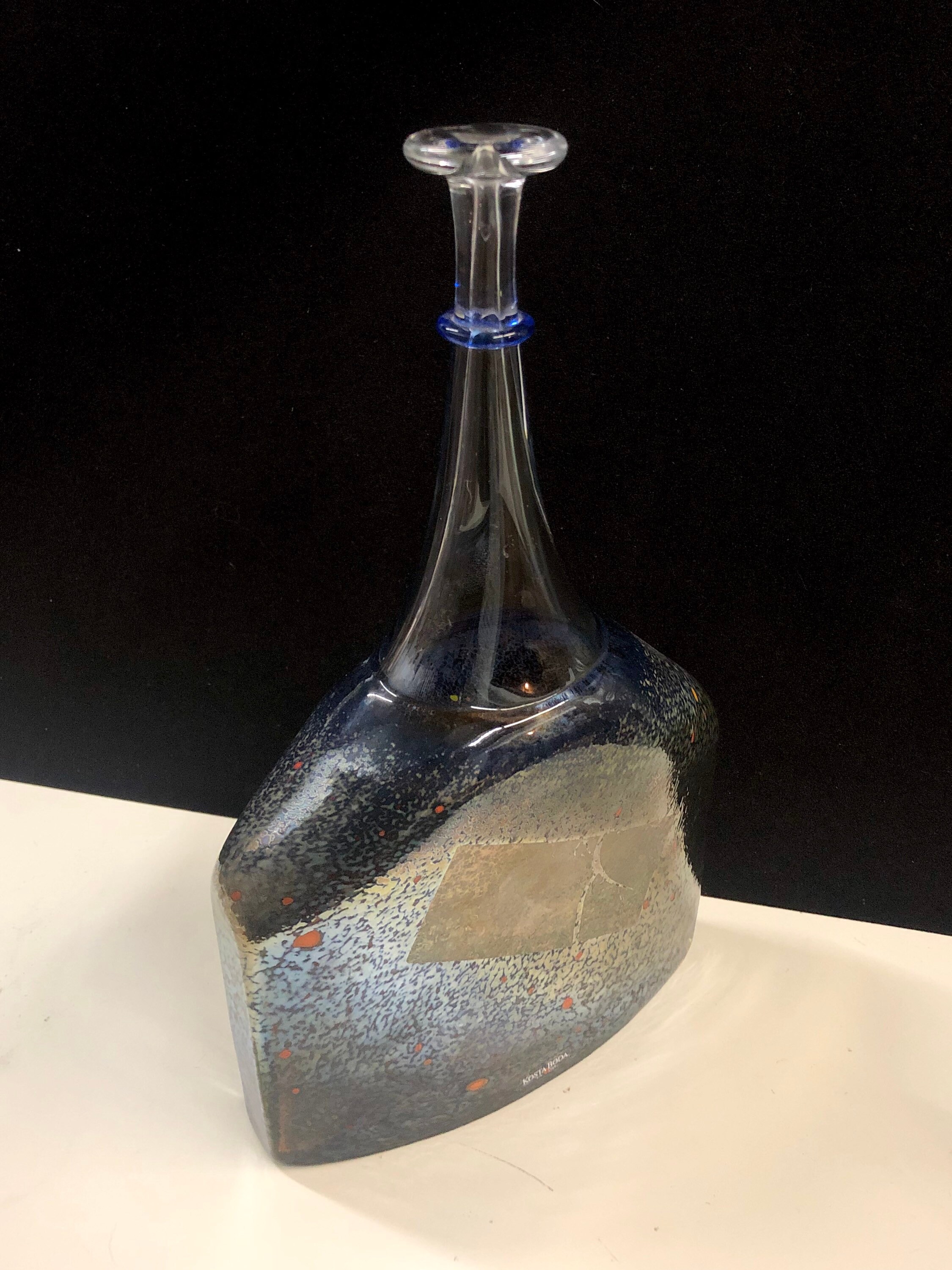 KOSTA BODA SATELLITE Bertil Vallien 未使用品 Bertil Vallien Kosta Boda Artist Collection Satellite Flask