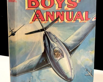 Vintage Collins Boys’ Annual ca.1956 Dust Jacket Amazing Illustrions Adventure Stories