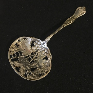 Georg Jensen / Alphonse La Paglia Sterling Silver Bon Bon Spoon Grape Motif Free Shipping