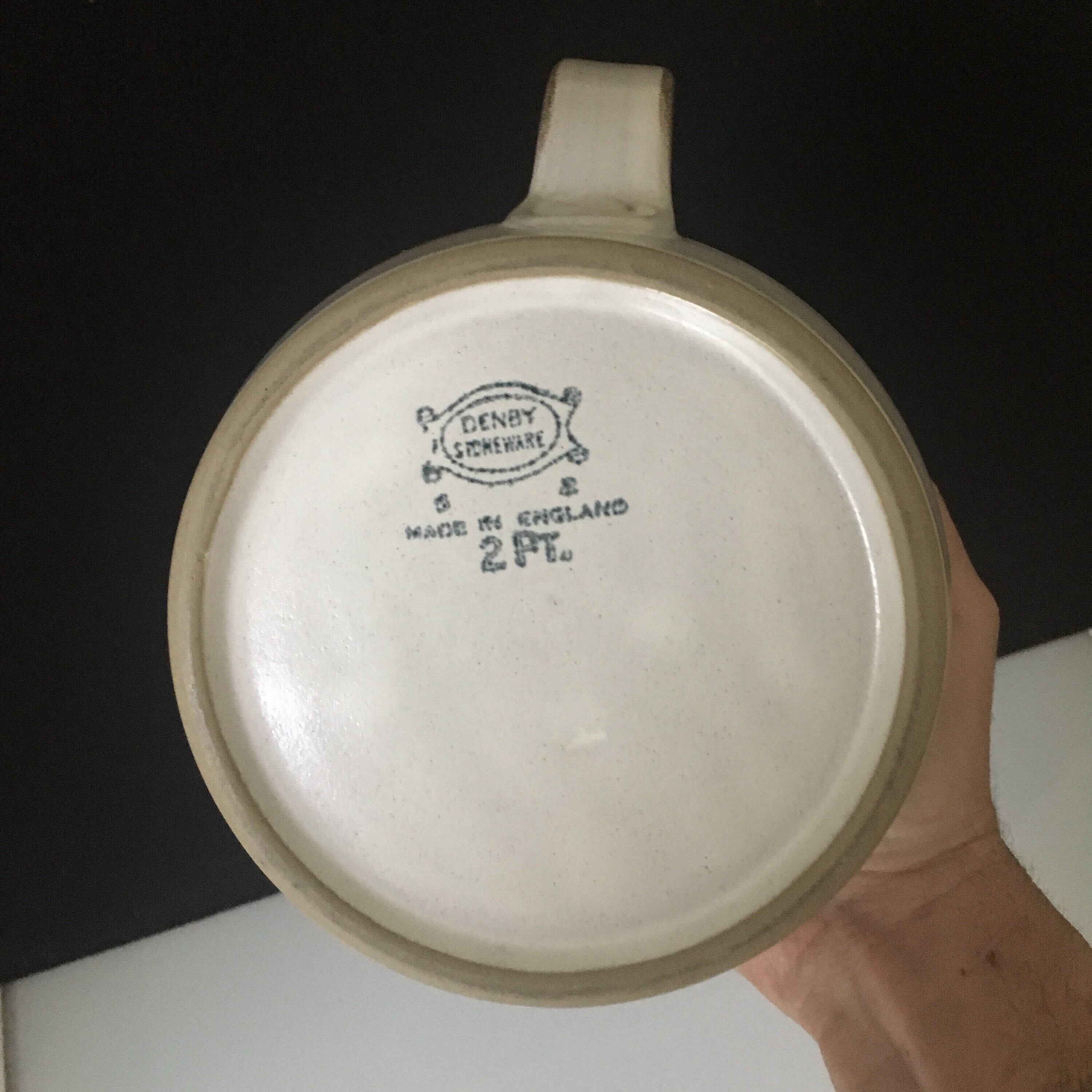 Vintage 1970s Denby Troubadour 2 Pint Teapot Rare Free Etsy