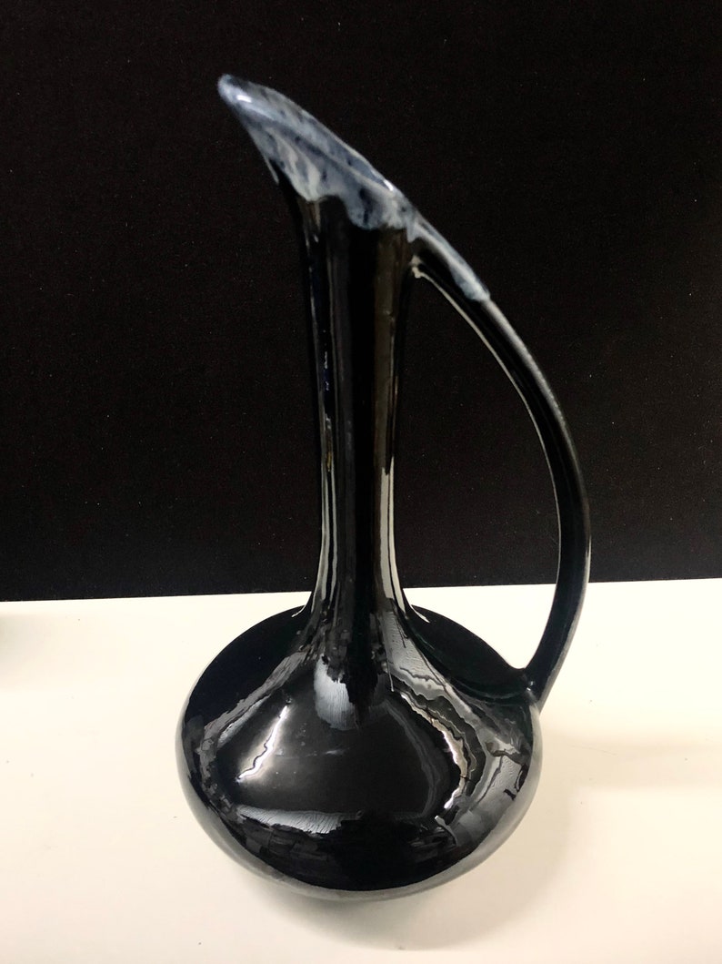 Anna Van Briggle Handled Drip Glaze Vase 1950/60s American Art Etsy