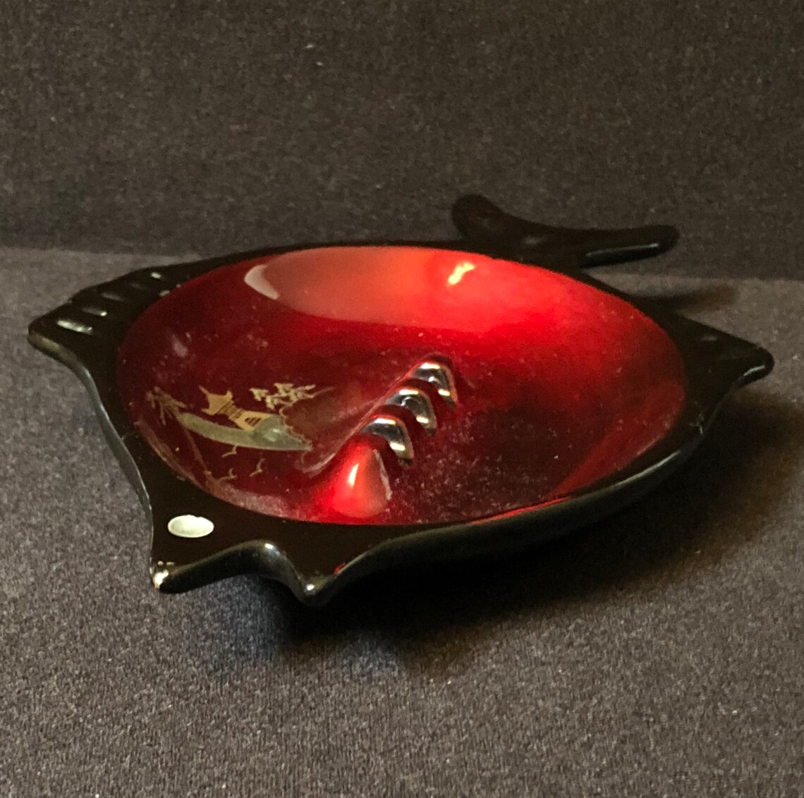 Mid Century Japanese Ceramic Fish Trinket Dish Ashtray With Etsy