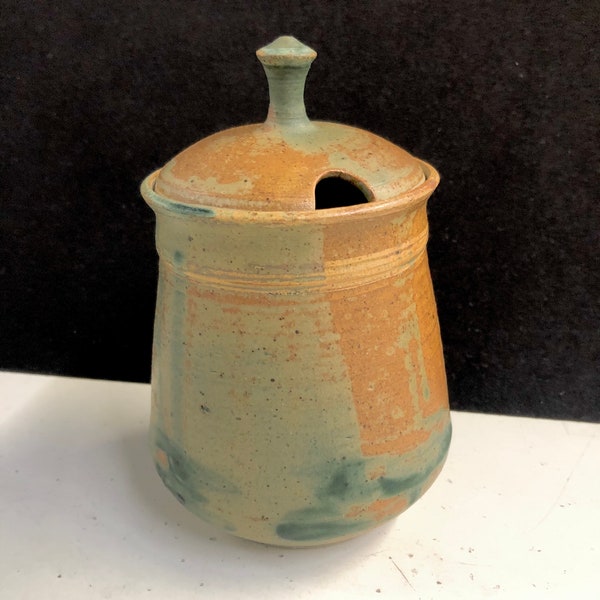 Studio Pottery Honey Pot Jam Jar C Putnam Palouse Hills Pottery 6”