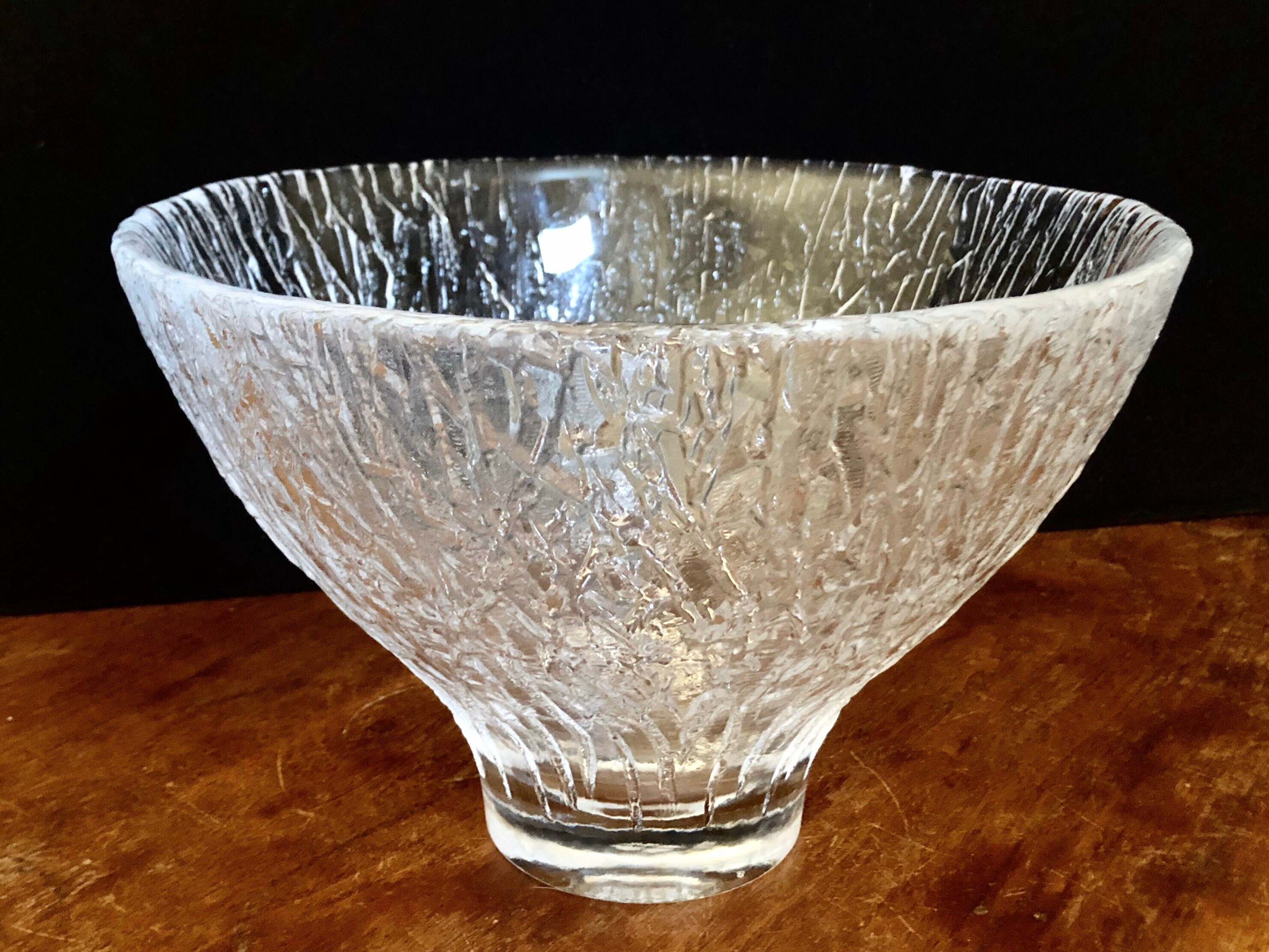 Simon Pearce Silver Lake Glass Centerpiece Bowl 10D x Etsy