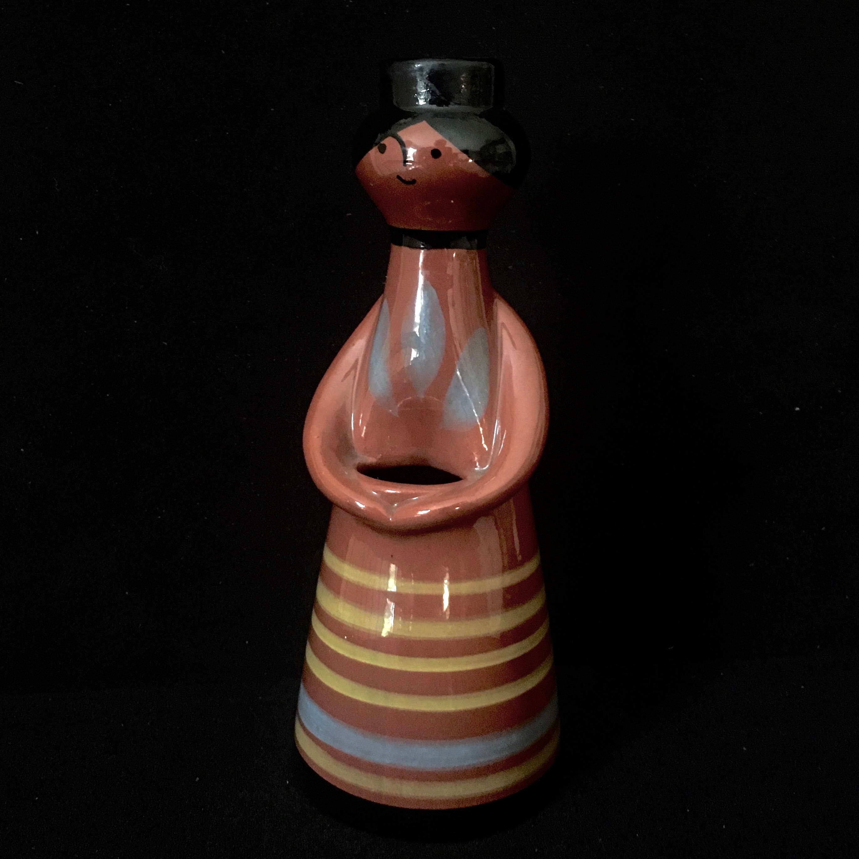 Vintage Mid-Century Ceramic Candle Holder