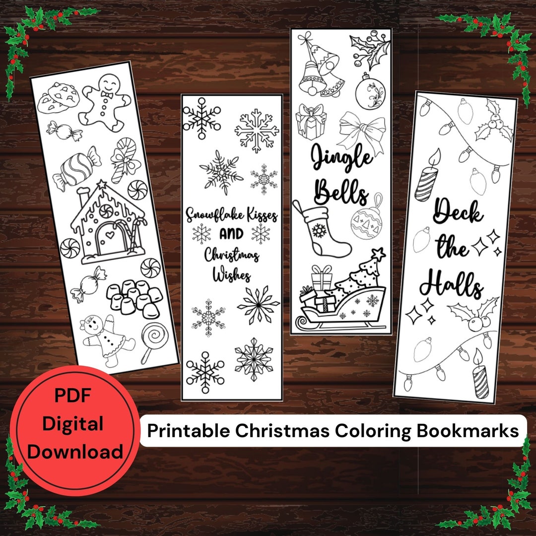 printable-christmas-coloring-bookmarks-christmas-bookmarks-etsy