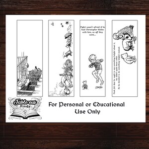 Printable Winnie the Pooh Coloring Bookmarks Winnie the Pooh - Etsy