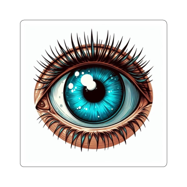 Optometry Blue Eye Sticker