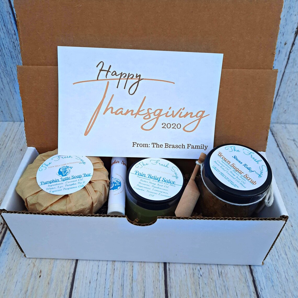 Fall Gift Box Thanksgiving Favors Hostess gift ideas Gift Etsy