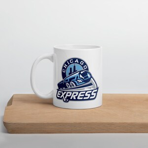 Chicago Express Hockey ter ziele gegane Minor League witte glanzende mok
