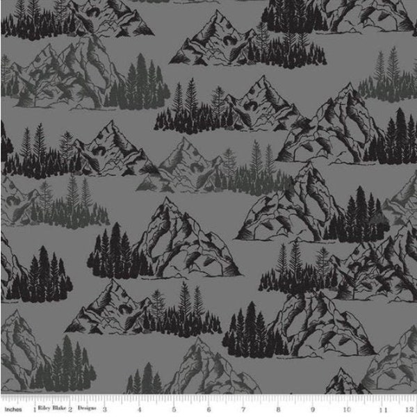 Fabric Timberland Mountain Grey by Riley Blake