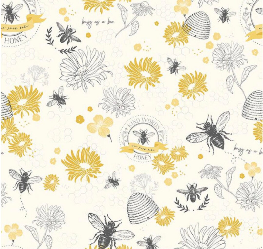 Honey Bee Parchment by My Mind's Eye for Riley Blake Designs - Etsy