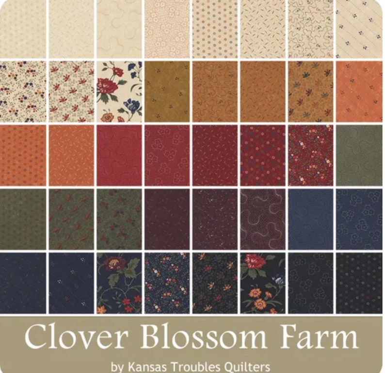Clover Blossom Farm Layer Cake Bundle by Kansas Troubles Etsy