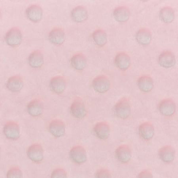 60 Inch Wide Kozy Cuddle Solids - Baby Pink Dimple Dot - By Shannon Fabrics