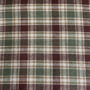 44/45 Wide Multi Sage/Red Homespun Ticking by Dunroven House