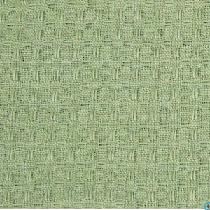 Lite Green Waffle Tea Towel by Dunroven House