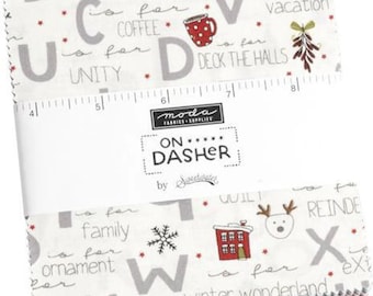 On Dasher Mini Charm Pack Bundle by Sweetwater for Moda Fabrics