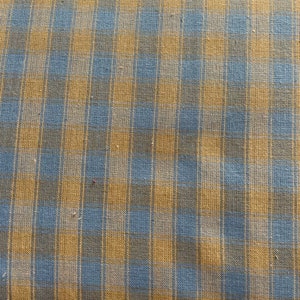 44/45 Wide Multi Blue/Tea dye Homespun Ticking by Dunroven House