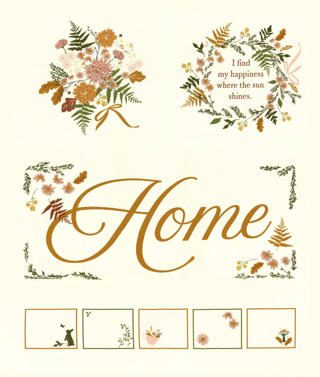 Trivolify Frivolity Porcelain Panel by Sweetfire Road for Moda Fabrics - Etsy