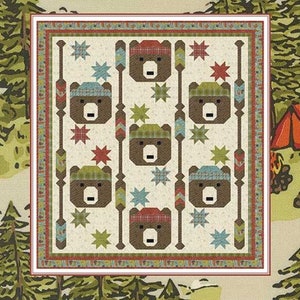 Paddling Bears Quilt Pattern Coach House Designs Etsy