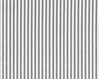 44/45 inch Crease Resistant Navy Stripe Ticking by Roc-lon