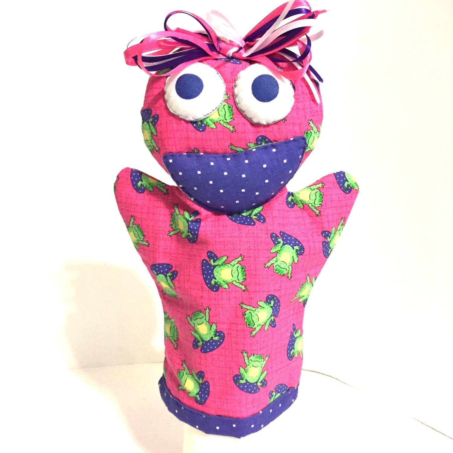 Hand puppet soft puppet handmade puppet fabric puppet Etsy