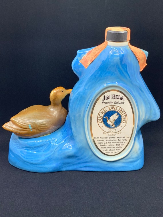 Vintage Ducks Unlimited Memorabilia Jim Beam Decanter