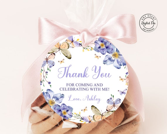 Butterfly Kisses Butterfly Baby Shower Favors Purple Butterfly