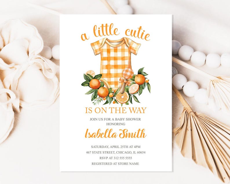 Little Cutie Baby Shower Invitationsnull
