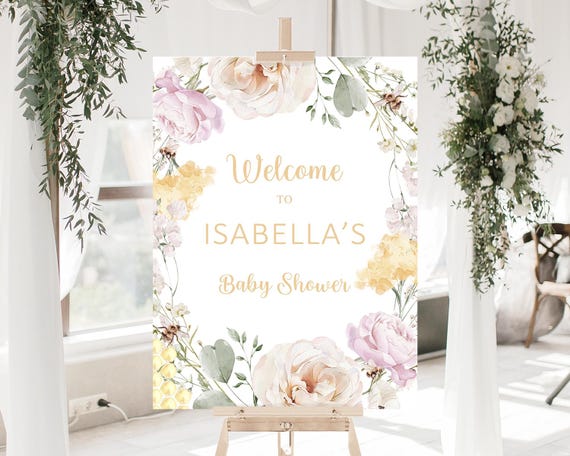 Bee Baby Shower Welcome Sign, Gender Reveal, Honey Baby Sprinkle Table  Decor, What Will Baby Bee Party, A Little Honey Is on the Way