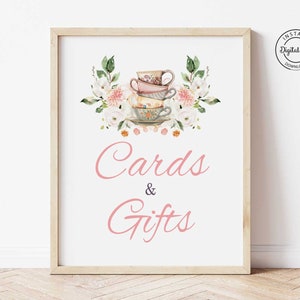 Placas e presentes para chá de panela, decoração floral para chá de panela, placa de mesa para chá com a noiva, impressão digital 1043