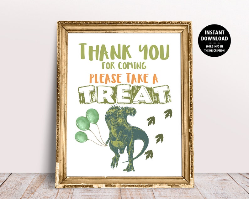 thank you for coming to my party dinosaur stickers