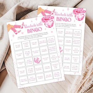 Bachelorette Party Bingo Game, Last Rodeo Drinking Games, Nashville Western Bridal Party Activity, Hens Party, Cowgirl Bach Nashty Weekend
