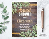 Rustic Boho Bridal Shower Invitation, Garden Wedding Reception, Bridal Luncheon Invite, Floral Bridal Shower Invite, Digital File Il_170x135
