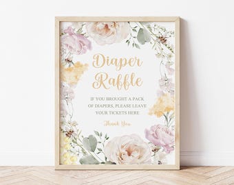 Bee Diaper Raffle Sign, Gender Reveal, Honey Baby Shower or Sprinkle Game Sign, What Will Baby Bee Party Sign A Little Honey Is on the Way
