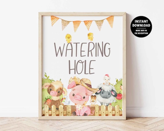 Watering Hole Drink Table Birthday Sign Farm Animals Boy Or Girl Party Table Decor Petting Zoo Printable Decoration No 1016 By Tdapartyonpaper Catch My Party Watering Hole Drink Table Birthday Sign Farm Animals Boy Or Girl Party Table Decor Petting Zoo Printable Decoration No 1016 By Tdapartyonpaper Catch My Party
