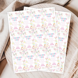 Pool Party Thank You Tag, Splash Pad Gift Bags Tag Digital, Water Park Girl Birthday Party Favor Tag, Cool by the Pool, Teen Swim Party,