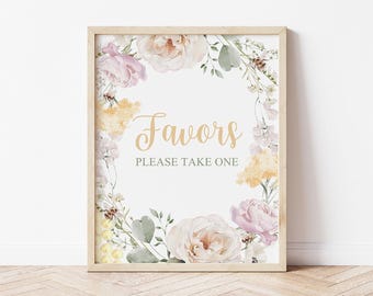 Bee Favors Sign, Gender Reveal, Honey Baby Shower or Sprinkle Decor, What Will Baby Bee Party Favors Table Sign A Little Honey Is on the Way