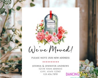 PRINTED 4.25X5.5, New Address, I've Moved, We've Moved, Address Change, Change of Address, Moving, announcements, cards, envelopes included