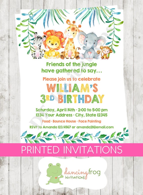 Pre printed birthday sale invitations