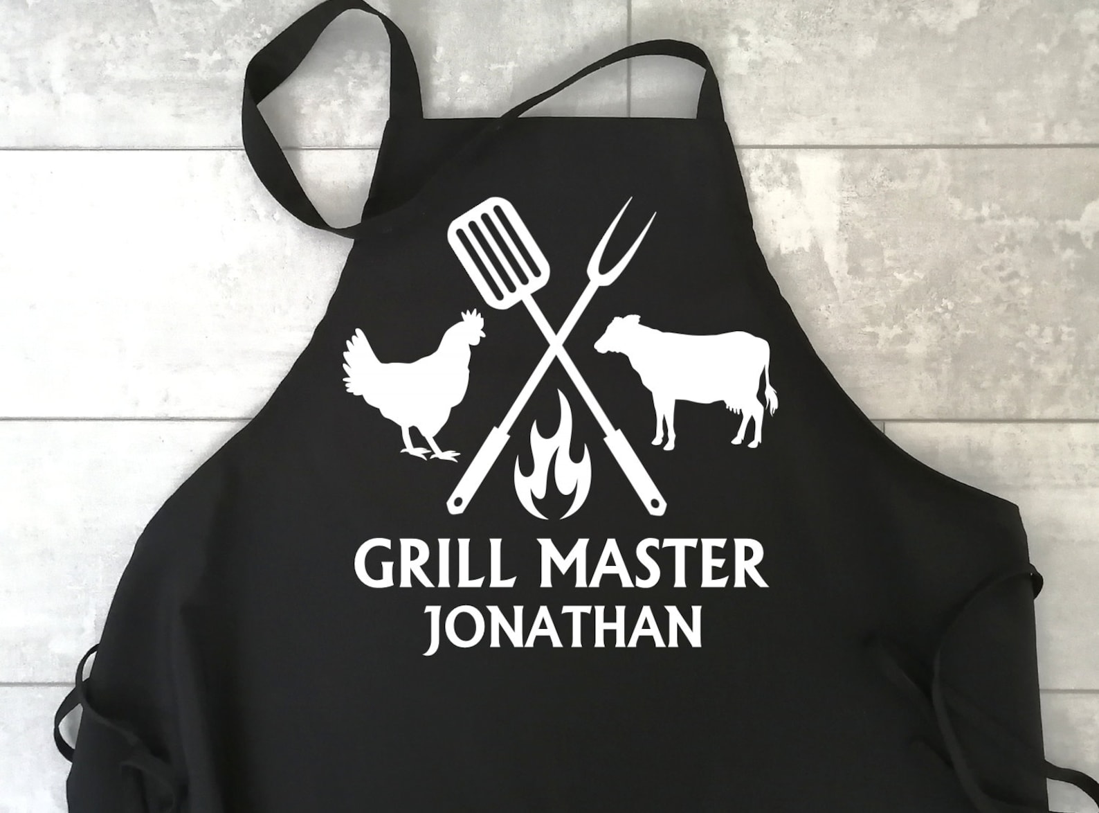 World’s Best Grandpa Grill Master Apron – Waterproof BBQ Apron With Pockets For Cooking, Fathers Day Gift Idea