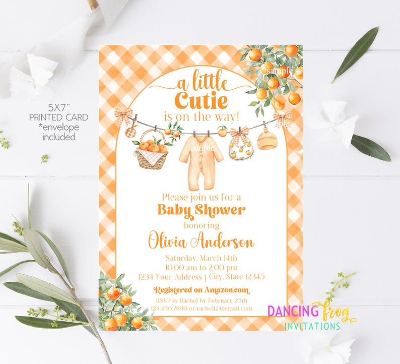 Little Cutie Baby Shower Invitationsnull