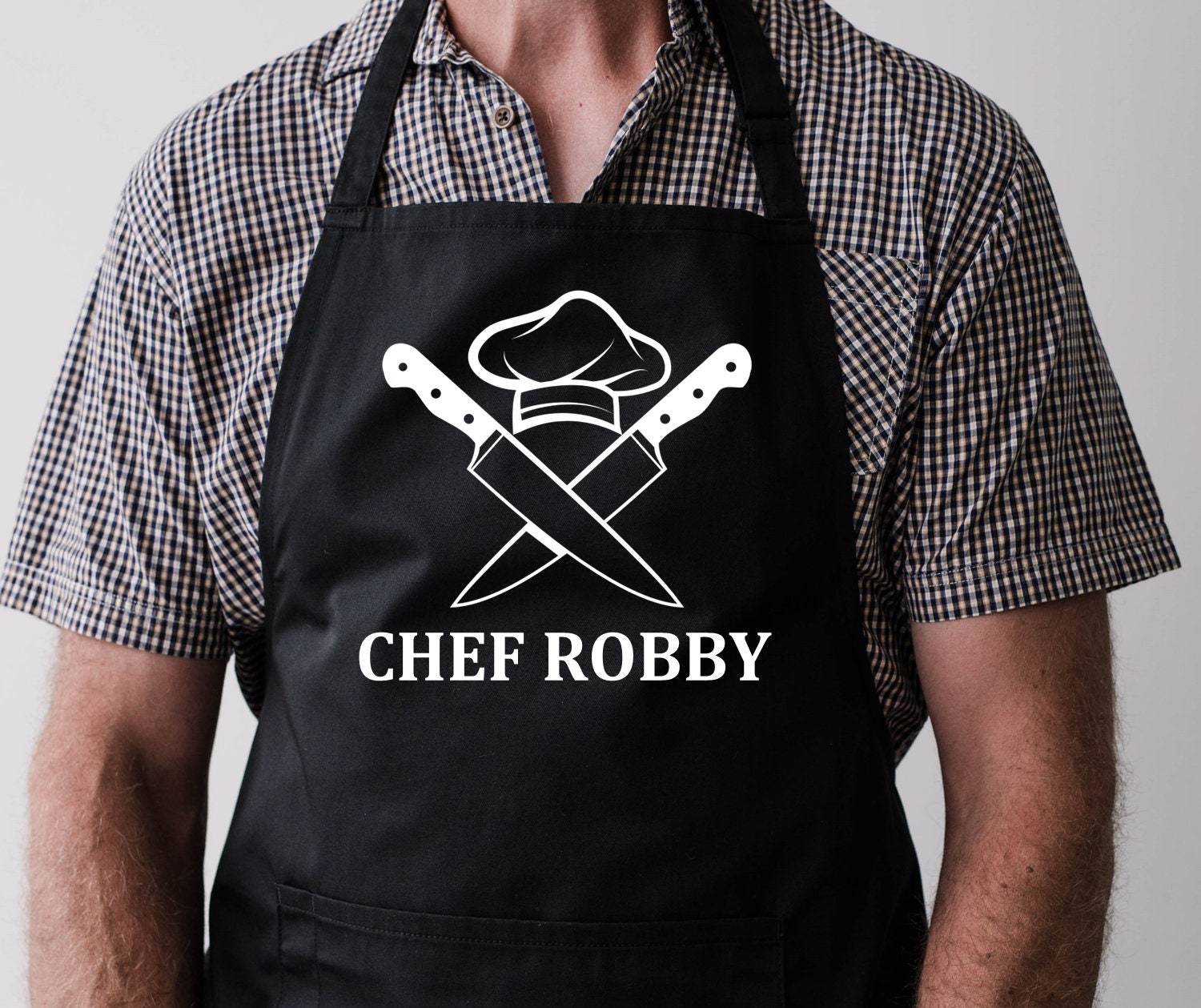 Mothers Day Personalised Apron with Pockets Any Name of your choice Baking Apron Ideal Gift Perfect Fathers Day Gift Chefs Apron