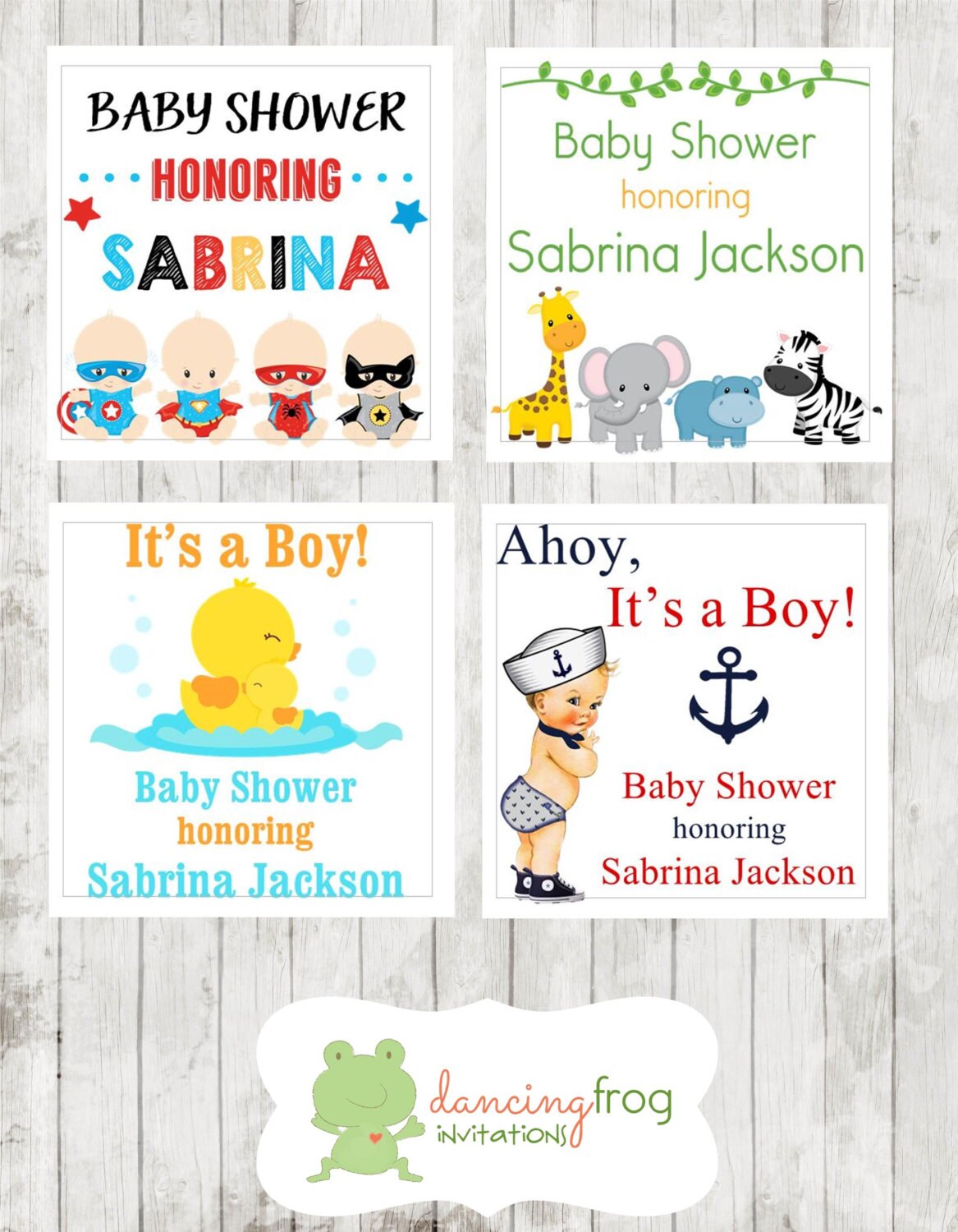 Matching Stickers to ANY Invitation Design in Our Shop - 20 (2x2") FOR ...