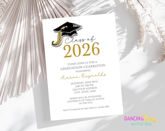 Graduation Celebration | Graduation Party | Graduation Invitations | Printed Invitations |  Class of 2026 | envelopes included