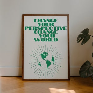 Green Retro Poster, Retro Quote Print, Dorm Room Decor, Digital Download Print, Wall Decor, Large Printable Art, Downloadable Prints