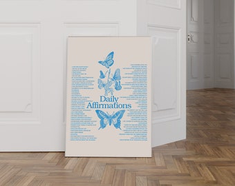 Retro Affirmation Poster: Trendy Dorm Decor (Digital Download)